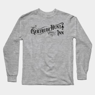 Gertrude Hunt Souvenir tee (Black) Long Sleeve T-Shirt